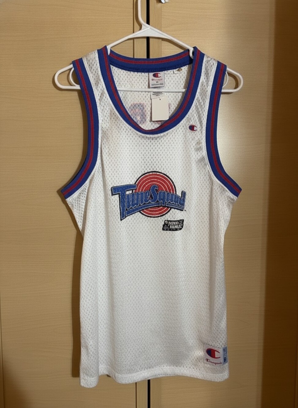 Champion Space Jam Bugs Bunny Jersey White M NWT